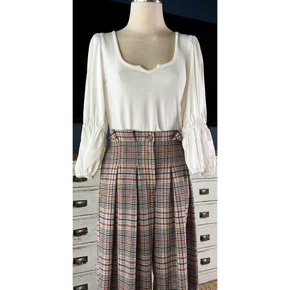 Anthropologie Maeve Ribbed Tiered Top s - Picture 9 of 13